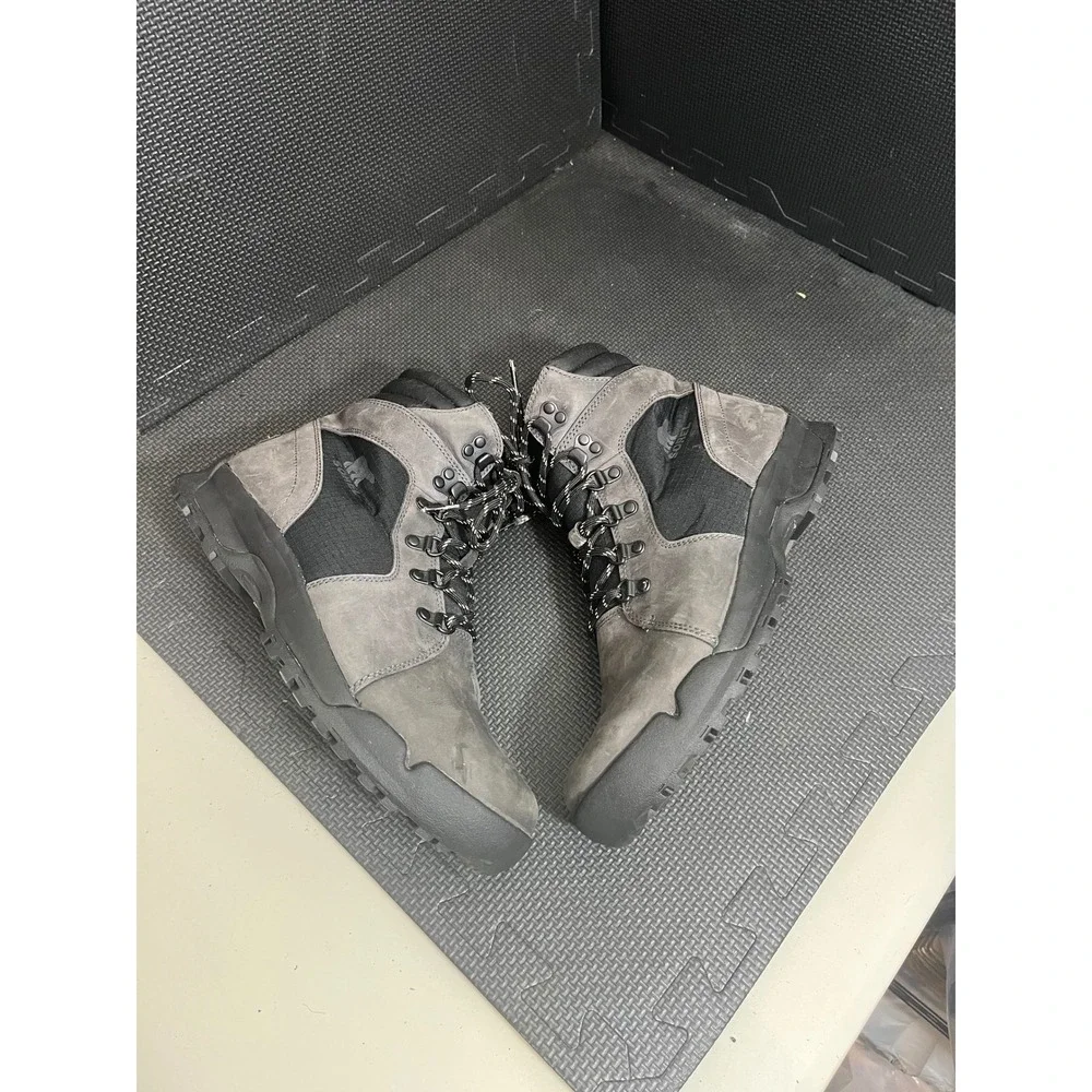 Sorel Leather Hiking Boots Mens 10 Gray Black Waterproof Suede LM5327-089
